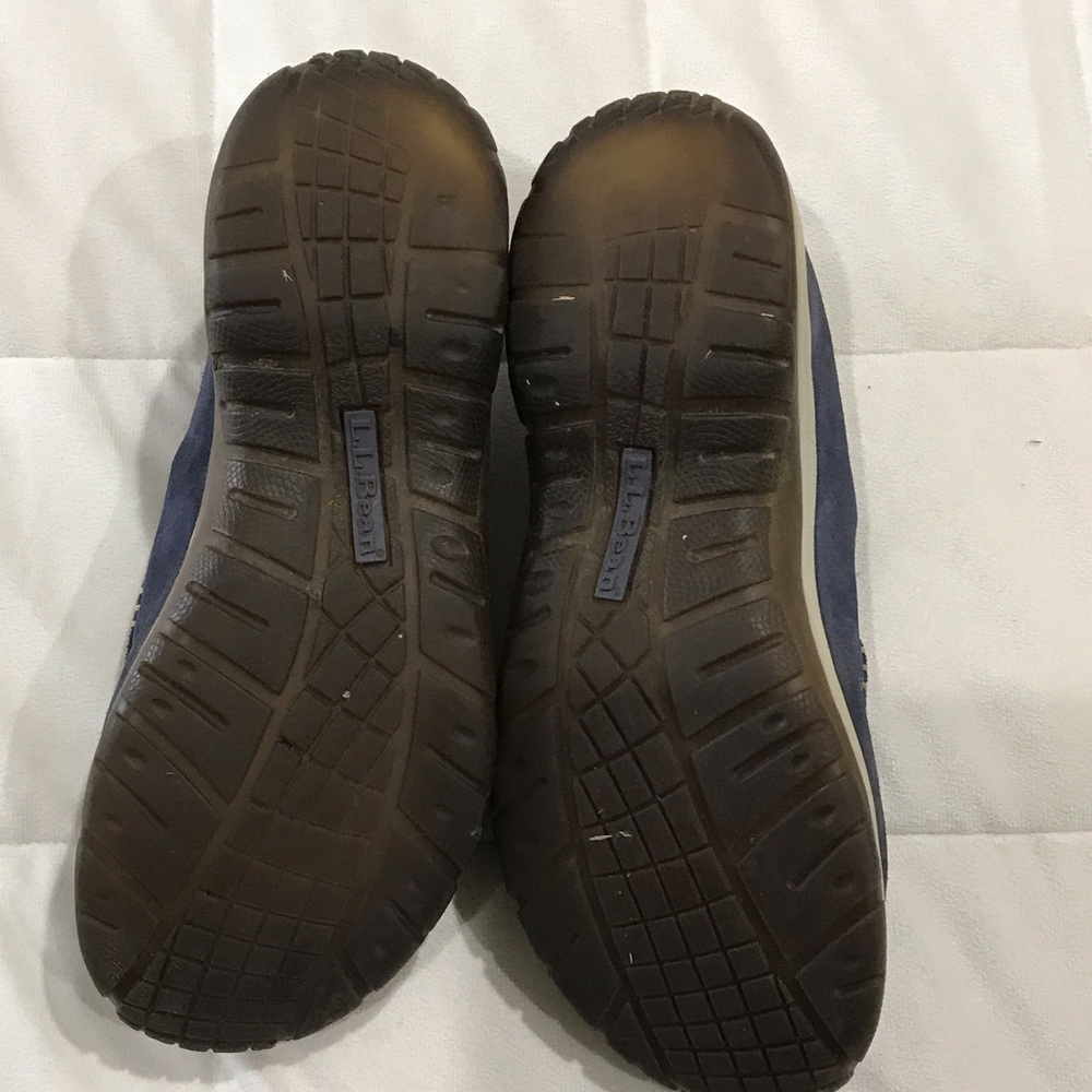 L.L. Bean Women's Primaloft Suede Blue Slip-On Loafers - Picture 5 of 6